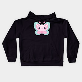 Cute Vectoral Butterfly Face Kids Hoodie